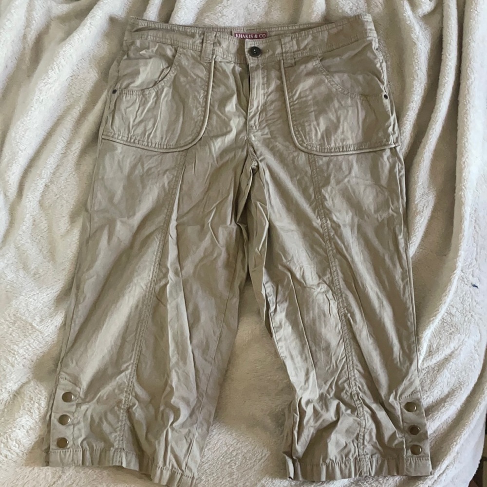 Khaki Capris